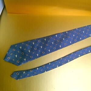 VTG Austico Necktie Blue Australian-Made Aboriginal Kangaroos Polyester